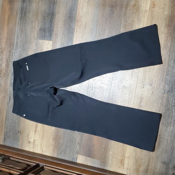 Ted baker london nylon blend black button fly western cut pants - Picture 10 of 13